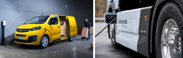 Elektrische truck en elektrische bestelauto